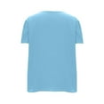 thumbnail image 5 of Mittory Womens Dressy Casual Blouses Asymmetrical V Neck Business Work Tops Ruffle Sleeve Summer Shirts, 5 of 7