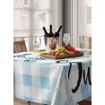 thumbnail image 6 of Sunflower Table Cloth, Blue Plaid Farmhouse You Are My Sunshine Waterproof Tablecloth for Rectangle Tables, Reusable Washable Fabric Table Cover for Restaurant Kitchen Dining Tables 60"x84", 6 of 6