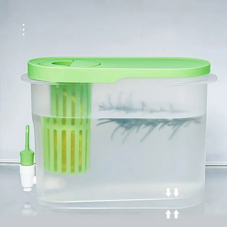 

Drink Dispenser for Fridge Cold Kettle with Faucet in Refrigerator Plastic Drink Dispenser for Milk Jugs Fruit Teapot Lemonade 3.9L/1 Gallon (White) Water Container For Fridge