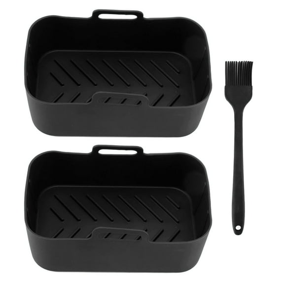 Fryer Silicone Basket,2pcs Fryer Silicone Basket Fryer Silicone Pot Fryer Silicone Basketfor Ninja Streamlined Design