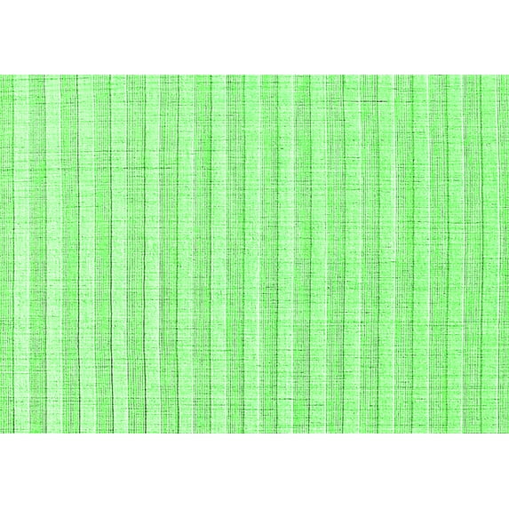 Ahgly Company Indoor Rectangle Solid Green Modern Area Rugs, 7' x 9'