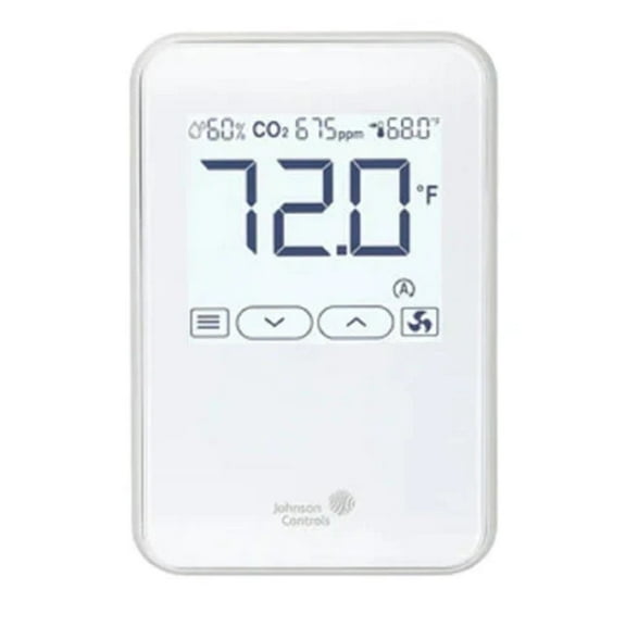 Johnson Controls NSB8BPN240-0 - Temp/Hum White Snsrw/Dspl/Logo