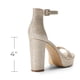 thumbnail image 4 of Sandalia DREAM PAIRS DWUMHS2508 Plataforma Tacones Anchos Dorados, 4 of 7