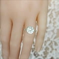 thumbnail image 4 of HeartsAndYou 4ct Round Cut Moissanite Bezel Set Solitaire Engagement Ring for Women 18k White Gold over Silver, 4 of 5