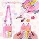 thumbnail image 5 of Bolso elástico de unicornio para niñas (color), juguete sensible al estiramiento de silicona, bolso de mármol, bolso de hombro con burbujas, alivio de la ansiedad para niños, niñas y mujeres, 5 of 5