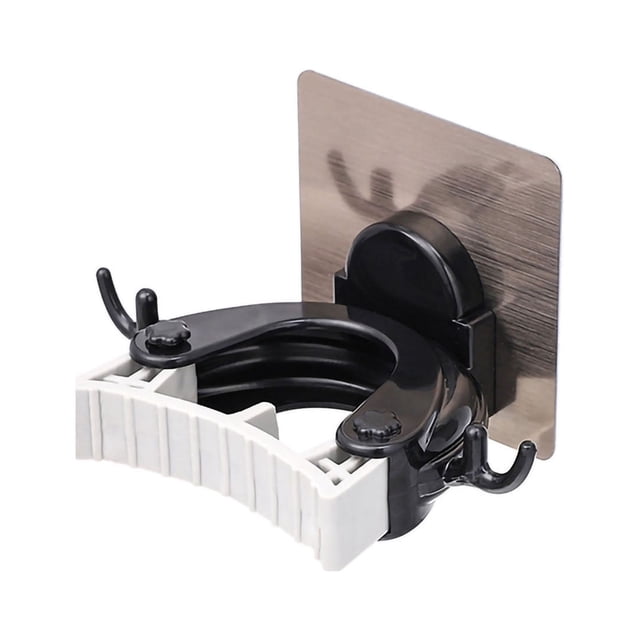 Soporte para trapeador, clip de plástico para trapeador, soporte para trapeador de montaje en pared, soporte para escoba, funcionalidad versátil
