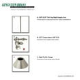 thumbnail image 2 of Kingston Brass CC53308TKF20 Standard Mount Traditional Plumbing Toilet Trim Kit, 5/8" x 3/8" O.D. Comp, Brushed Nickel, 2 of 3