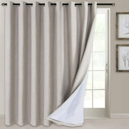 100 Blackout Patio Door Curtain Extra, Extra Wide Curtain Panels Blackout