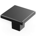 thumbnail image 6 of Heritage Designs: Tempo Collection Knob: 10 Pack - Matte Black - 1-3/16" Square Handle Pulls, Cabinet-Drawer-Dresser Hardware, Kitchen-Bathroom-Home, 6 of 8