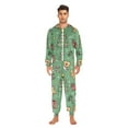 thumbnail image 3 of FORMRS Onesies Pajama for Adults Unisex Hoodie Winter Jumpsuit One Piece Sleepwear, Sizes S-2XL, Christmas Cookies, 3 of 7
