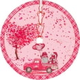 thumbnail image 3 of Valentine''s Day Decoration Christmas Tree Skirt Decor for Holiday Party Mat, New Year Festive Decoration 48 in, 3 of 6