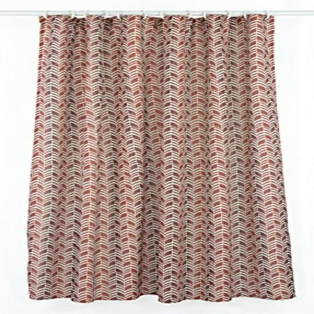 Metro Geometric 14 Piece Shower Curtain Liner And Ring Set Red Metro Geometric 14 Piece Shower Curtain Liner And Ring Set Red