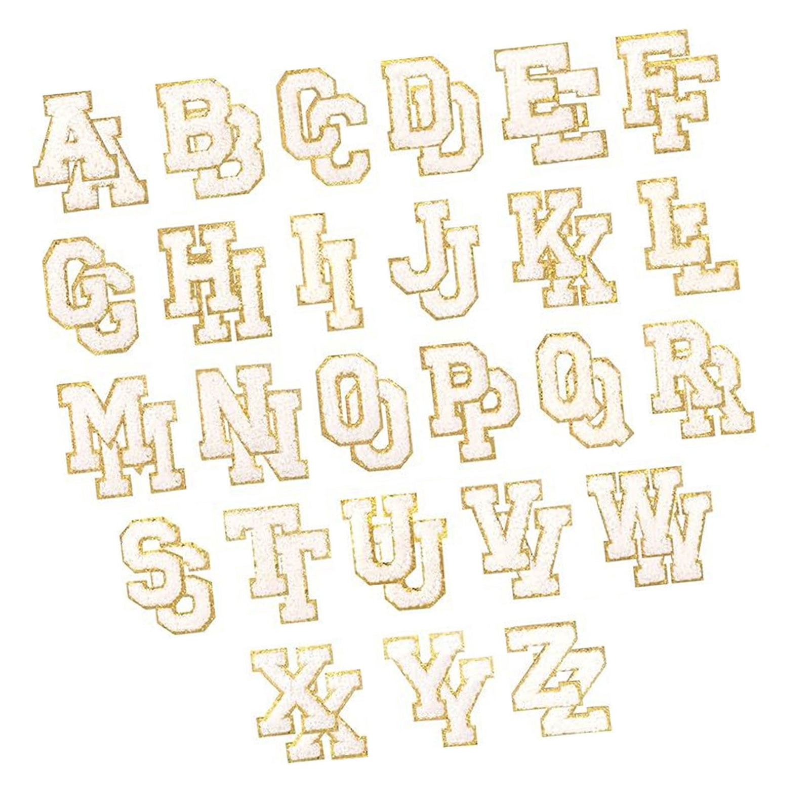 1 Set A-Z Letter Sticker Letter Repair Patches Iron on Embroidered Patches Sew On Patches for Clothes Hat