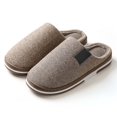thumbnail image 2 of NOKIO Women's House Slippers Soft Plush Knitted Slides Cotton Indoor Outdoor Shoes with Non-S𝗅ip Sole, Memory F𝗈𝖺m Slide Warm Comfort Ladies Slipper for Home, Bedroom, Patio Use, 2 of 6