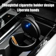 thumbnail image 4 of New Car Ashtray Garbage With LED Light Coin Storage Tray Cigar Cup Car Styling Ashtray Ash Universal Container J4A8 Size, 4 of 9