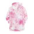 thumbnail image 6 of DISNIMO Tie-Dye Hoodie Kids Pink Zip Up Hoodie Kids Zipper Hoodies for Girls 14-16 Preppy Sweatshirt for Teen Girls Hooded Sweatshirts Boys Hoodies Jackets Girl Fall Outfit Soft Casual Wear, 6 of 7