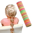 thumbnail image 1 of No Damage Elastic Hair Ties Soft Seamless Mini Ponytail Holders Gentle Toddler Headband Rope Accessories Multipack, 1 of 6