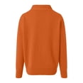 thumbnail image 6 of vigerkar Women's Sweaters Casual Long Sleeve Pullover V Neck Lightweight Sweatshirts Cute Blouse Tops (Orange, 3XL), 6 of 6