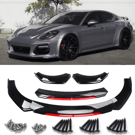 For Porsche Panamera 2010-2022 Front Bumper Lip Spoiler /Splitter Body Kit/