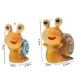 thumbnail image 5 of rygai Snail Desktop Ornament Cartoon Solid PVC Craft Colorfast Fish Tank Landscaping Smooth Cute Animal Figurine Table Decoration Home Supplies,Green, 5 of 7