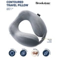 thumbnail image 2 of Almohada de Viaje Brookstone para Cuello de Espuma Viscoelástica Gris Oscuro, 2 of 7