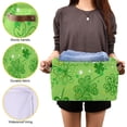 thumbnail image 4 of Coolnut Four Leaf Clover Storage Bins Foldable Canvas Fabric Storage Basket with Handles for Organizing, Large Storage Baskets for Shelves Closet Decor Gifts, 4 of 7