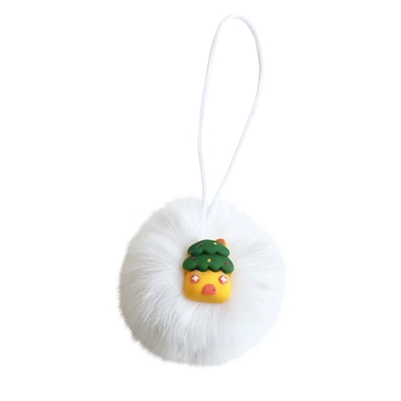 JHRGJIO Christmas Faux Ball Hanging Decorations, Christmas Decoration Indoor, with Santa Snowman Mini Figures, Winter Decor Cute Baubles for Tree Wreath Home Mantel Display