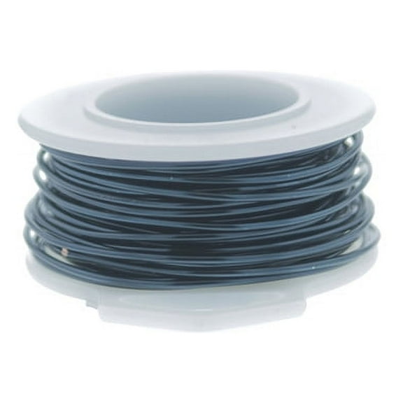 26 Gauge Round Silver Plated Blue Steel Copper Craft Wire - 150ft