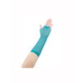 thumbnail image 2 of Women Elbow Length Fingerless Fishnet Gloves 2 Pairs Turquoise, 2 of 2