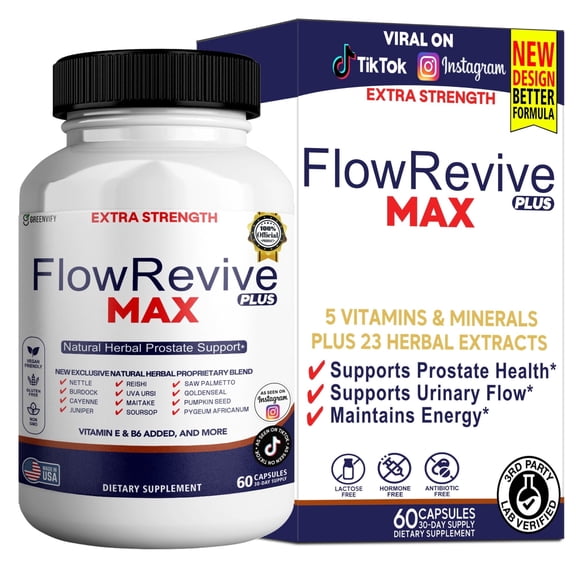 GreenVify FlowRevive Plus Max – Daily & Lifestyle Support Supplement, Adult Nutritional Formula