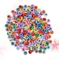 thumbnail image 1 of HLONK 1200Pcs Round Acrylic Letter Beads Colorful Alphabet Beads Engraved Heart Beads for DIY Bracelets Children‘s Educational Toys Handmade Gift(Mixed Color and Pattern), 1 of 8