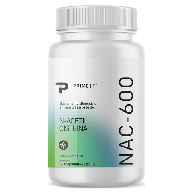 Primetech NAC-600 N-Acetil Cisteína 120 Cáps