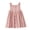 Pink, variant on BESLY Girls Princess Dress for Toddler Baby Solid Color Buttons Princess Dress Summer Kids Sleeveless Casual Dress 2-6Y