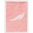 thumbnail image 1 of Carolines Treasures BB7926CHF Drapeau de Maison en Toile à Carreaux Roses Paon Blanc, 1 of 4