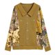thumbnail image 5 of Otoño e invierno Nueva camiseta de manga larga de mamá con solapa Camisa de fondo de mediana edad y mayores Camiseta de estilo occidental de primavera y otoño, 5 of 5