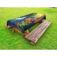 thumbnail image 1 of Modern Outdoor Tablecloth, Exotic Surfer in the Ocean Waves with Digital Featured Effects Sports Hobby Graphic, Decorative Washable Fabric Picnic Tablecloth, 58 X 104 Inches, Multicolor, by Ambesonne, 1 of 2