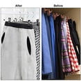 thumbnail image 5 of Pants Hangers with Clips,20 Pack Skirt Hangers for Pant Shorts Jeans Trousers Metal Clips Hanger Heavy Duty Adjustable for Men Women Kids Clothes, 5 of 6