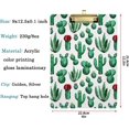 thumbnail image 2 of FMSHPON Blooming Little Cactus Clipboard Hardboard Wood Nursing Clip Board and Pull for Standard A4 Letter 13x9 inches, 2 of 6