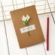 thumbnail image 4 of Tarjeta De Felicitación Con Flores Secas Diseño Ecológico Único Papel Kraft Marrón Reciclado Los Amantes De La Naturaleza Celebran Con Belleza Natural, 4 of 5