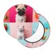 thumbnail image 2 of Disketp Colorful Dog Cat Collage Funda Redonda para Taburete, Funda de Cojín para Silla de Bar Suave y Elástica-13 inch, 2 of 7