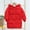 Red, variant on Turilly New Winter Solid Color Down Long Sleeved Hooded Jacket for Childern Long Sleeve Hooded Casual Outwear Jackets