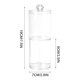 thumbnail image 3 of Fiudx Caja de Almacenamiento para Cosméticos de Algodón, Organizador de Acrílico Transparente, Dispensador de Discos de Maquillaje, Estructura Redonda Resistente, Diseño Compacto Que Ahorra Espacio,, 3 of 7