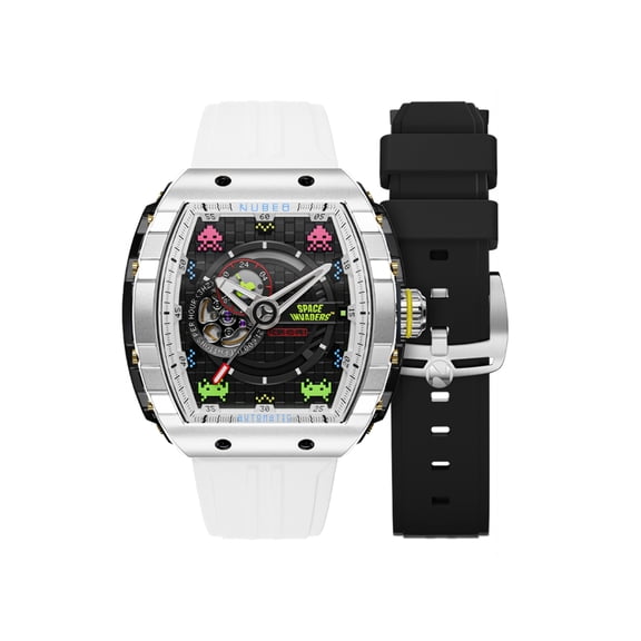 Nubeo Magellan Stainless Steel 48mm Japanese Automatic Wristwatch NB-6047-SI-04