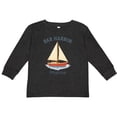 thumbnail image 3 of Inktastic Bar Harbor Maine Sailboat Illustration Boys or Girls Long Sleeve Toddler T-Shirt, 3 of 5