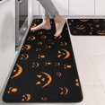 thumbnail image 2 of Kitchen Rugs Sets Of 2,Black Halloween Pumpkin Faces Anti Fatigue Kitchen Mat Rugs Non Slip Washable,Decorative Kitchen Floor Mats for Kitchen,Sink,Laundry,17"x47"+17"x47", 2 of 5