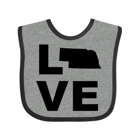 

Inktastic Love Nebraska Gift Baby Boy or Baby Girl Bib