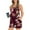 Wine, variant on Aloohaidyvio summer dresses for women,Womens Shorts Sleeve Two-piece Comfortable Home Pajamas Set