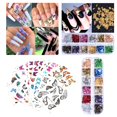thumbnail image 1 of 30 pis de pa decoración de uñas, lentejuelas de miposa, lentejuelas, puntas de manicura, decoración Yinane Diseño de pegatinas de arte de uñas, 1 of 8