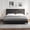 Beige linen - King, variant on Pink Suede Upholstered Platform Bed Frame with Adjustable Headboard – Heavy Duty Wood Slats, Noise-Free, Easy Assembly, Sturdy Support for Adults – FULL