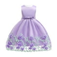 thumbnail image 1 of Robe Fille 6 Ans Robes Bébé Robes de Mariage Vêtements de Fête pour Enfants Fille Robe Sans Manches Décontractée Fleur, 1 of 6